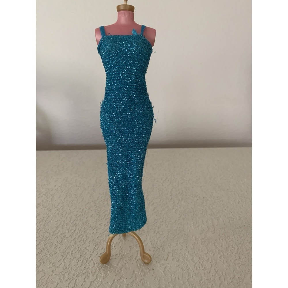 Barbie Jewel Secrets Whitney Blue Dress Only Vintage 1987